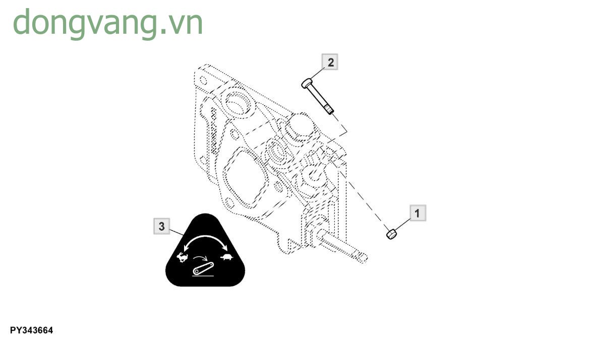 Tay điều chỉnh van điều khiển trục lắc - ST854312